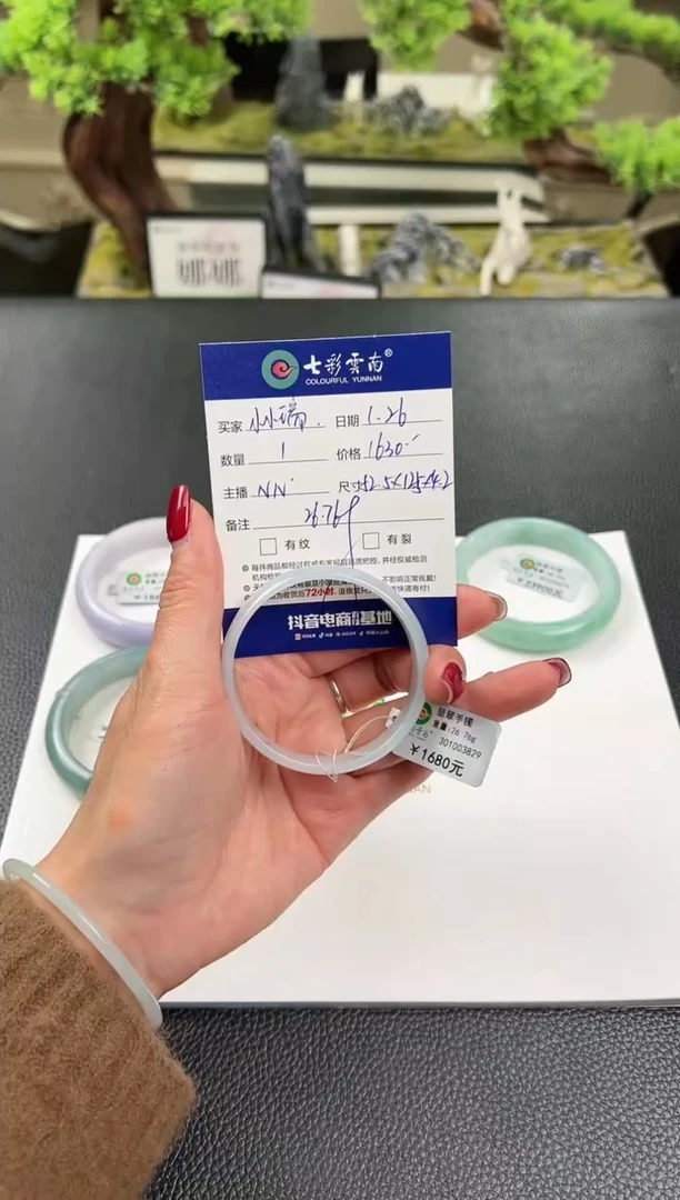 【闪购商品】翡翠手镯未镶嵌蓝色