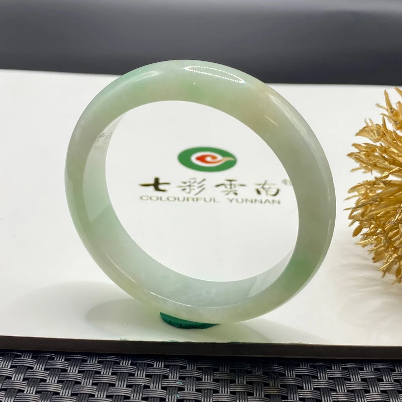 Colourful Yunnan/七彩云南冰种黄加绿翡翠手镯
