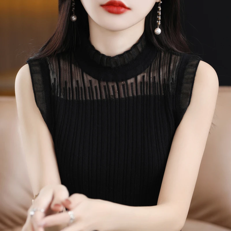 针织吊带背心无袖女内搭2024新款时尚时髦内搭洋气显瘦打底百搭