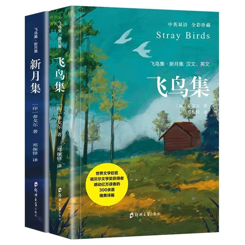 飞鸟集新月集汉文英文 中英互译双语版初中生七八九年级课外阅读