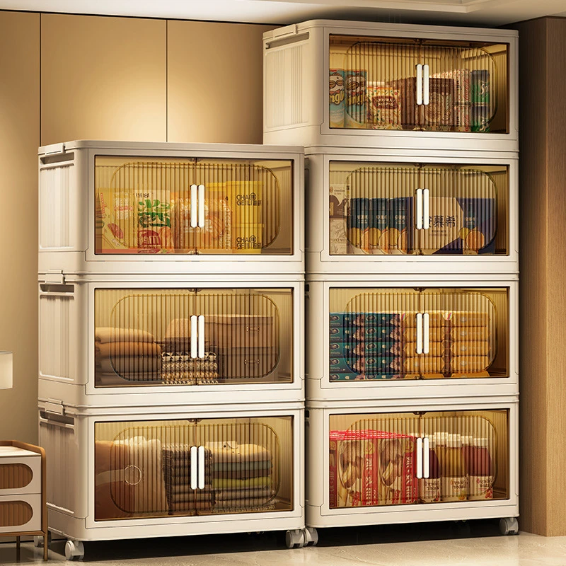 免安装家用收纳储物柜宝宝衣柜儿童衣服收纳柜子玩具零食置物柜子