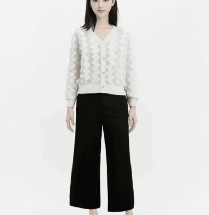 爱心扣开衫-果梓793