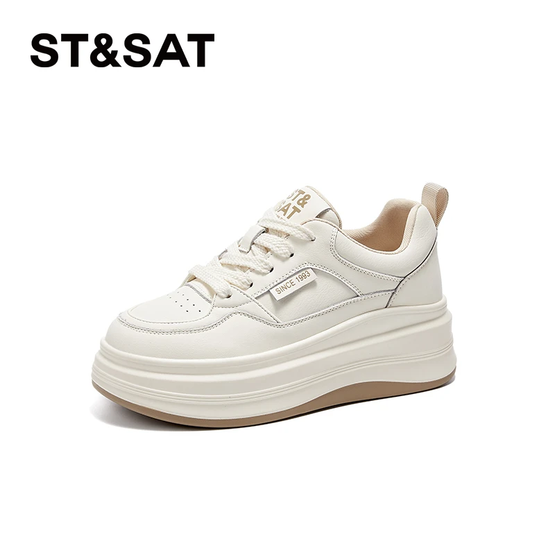 星期六增高黑白熊猫板鞋女鞋2025新款秋季百搭韩系厚底运动休闲鞋