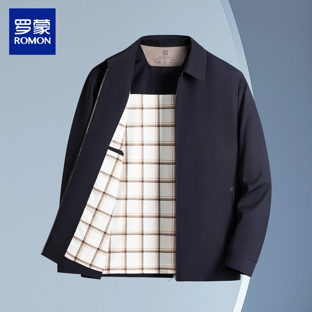 【经典无痕领】丝滑垂感商务行政外套防风男夹克1Z17C8821