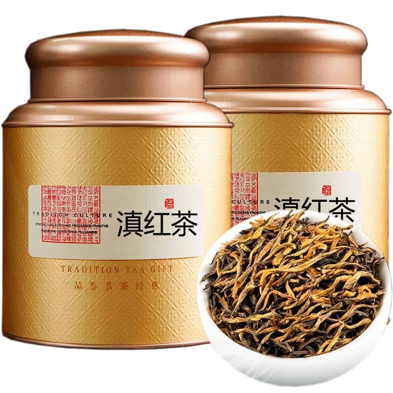 红茶滇红茶2023新茶云南凤庆古树红茶毛峰茶叶金丝金芽蜜香浓香型