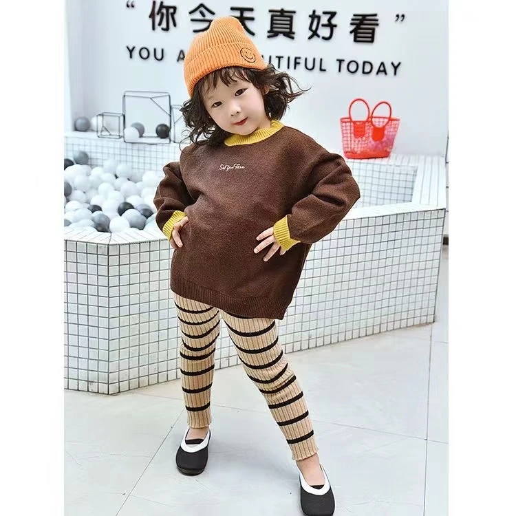 【Q系列】孤品清仓女童针织打底裤外穿裤子毛线裤