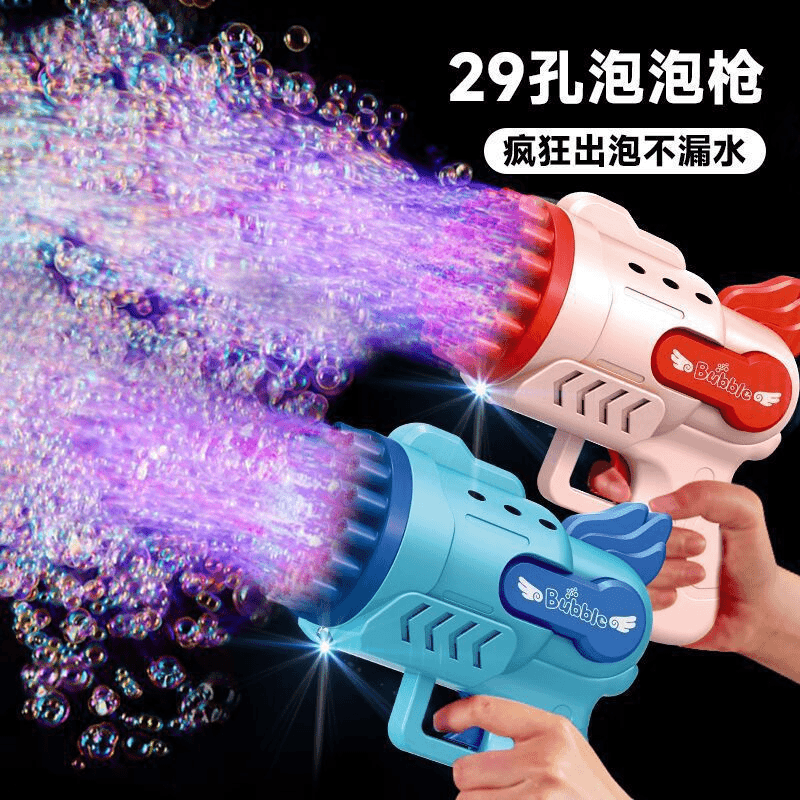 泡泡机儿童玩具小钢炮全自动吹泡泡爆款加特林泡泡枪地摊儿童新款