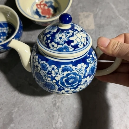 碗手绘万花茶壶280毫升