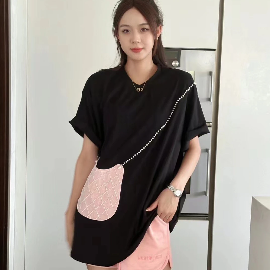 深圳南油欧货CC家新款休闲时尚宽松百搭设计师大版T