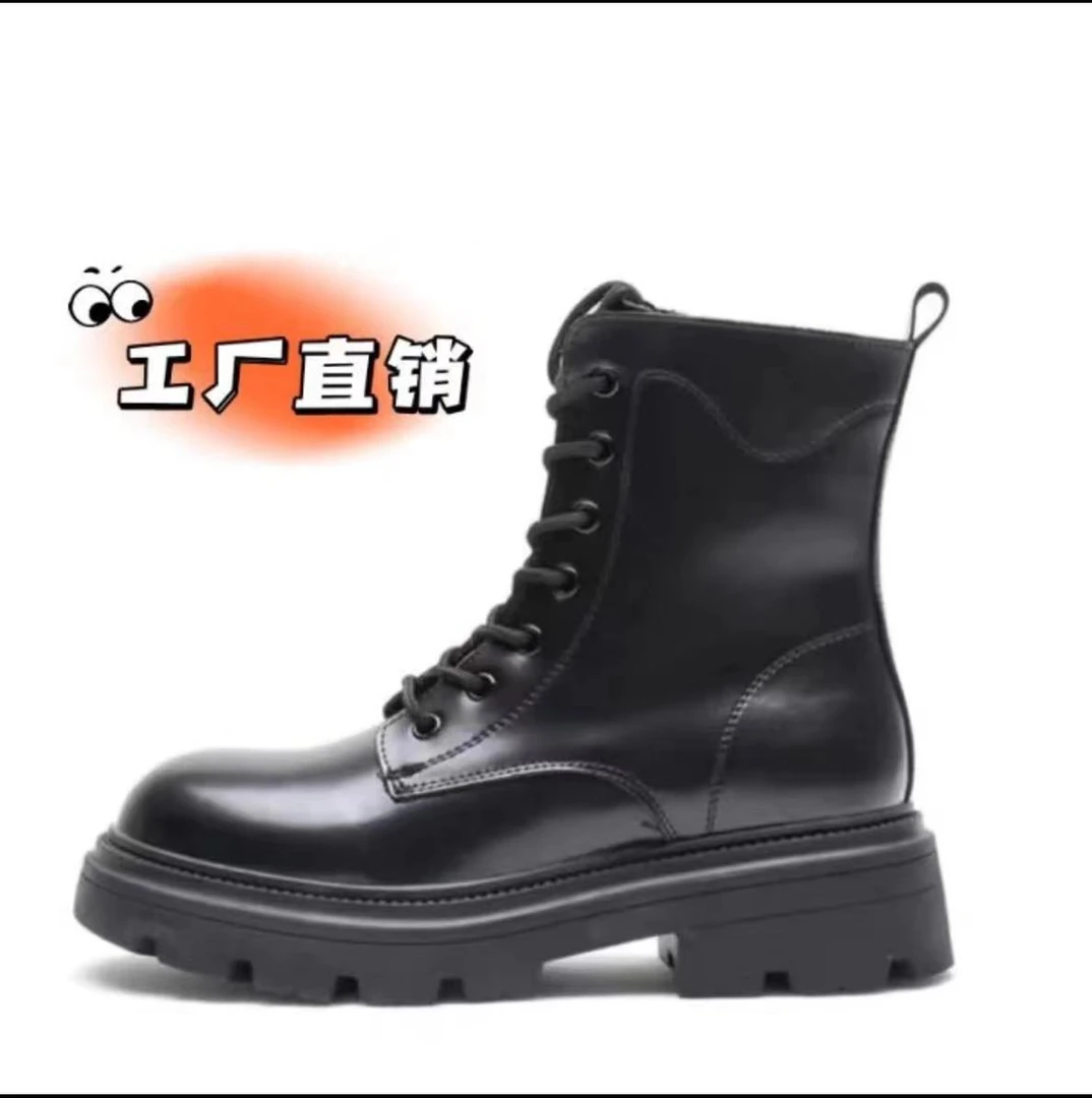 【LESHOW】纯真皮秋冬头层牛皮英伦经典马丁靴百搭小短靴洋气又高级