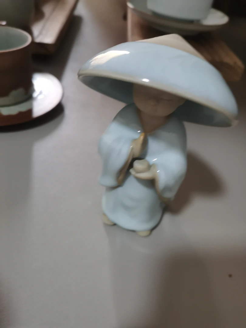 茶漏，茶宠，两件套，天青色