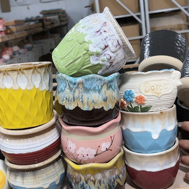 陶瓷20CM以下陶瓷花盆特价上新