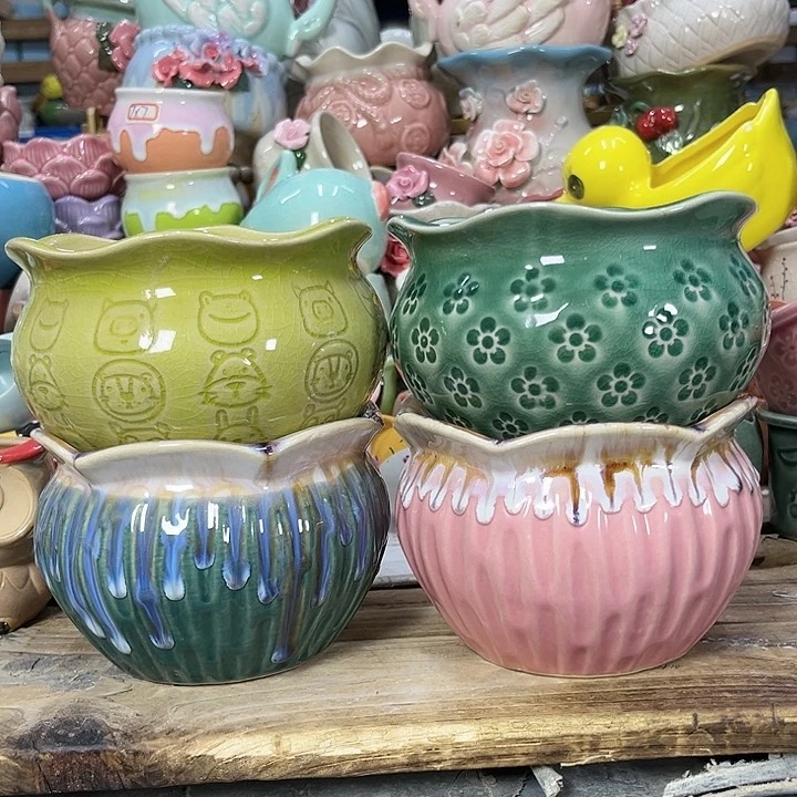 陶瓷20CM以下陶瓷花盆特价上新