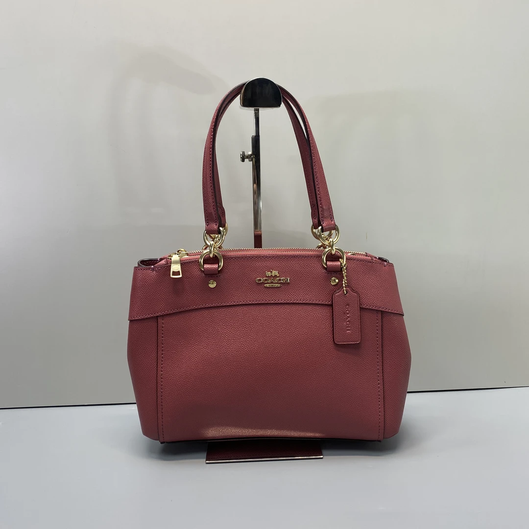 95新 COACH/蔻驰 豆沙粉色中号杀手单肩斜挎包27*20*10cmD101109