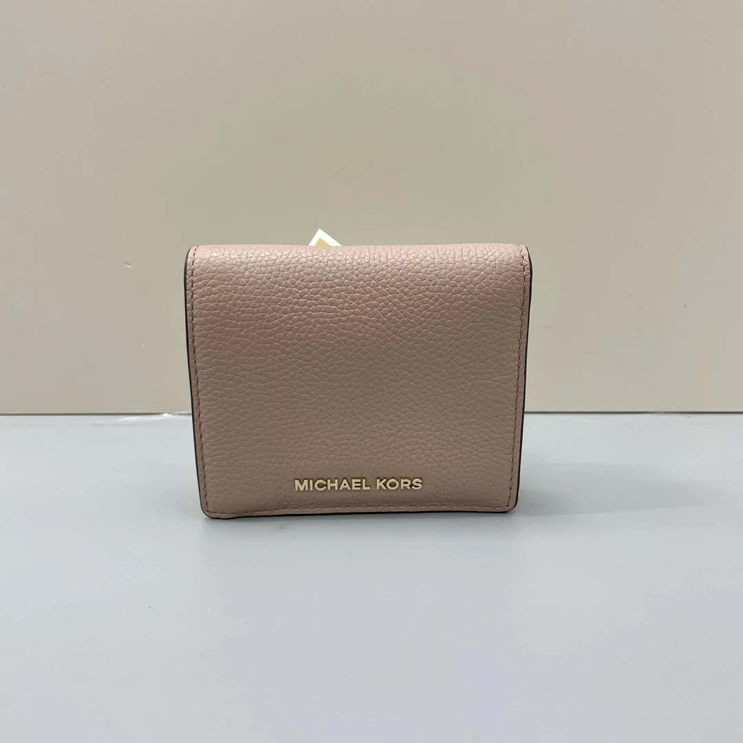 99新 MICHAEL KORS/迈克高仕 粉色翻盖卡包11x9cmC112009