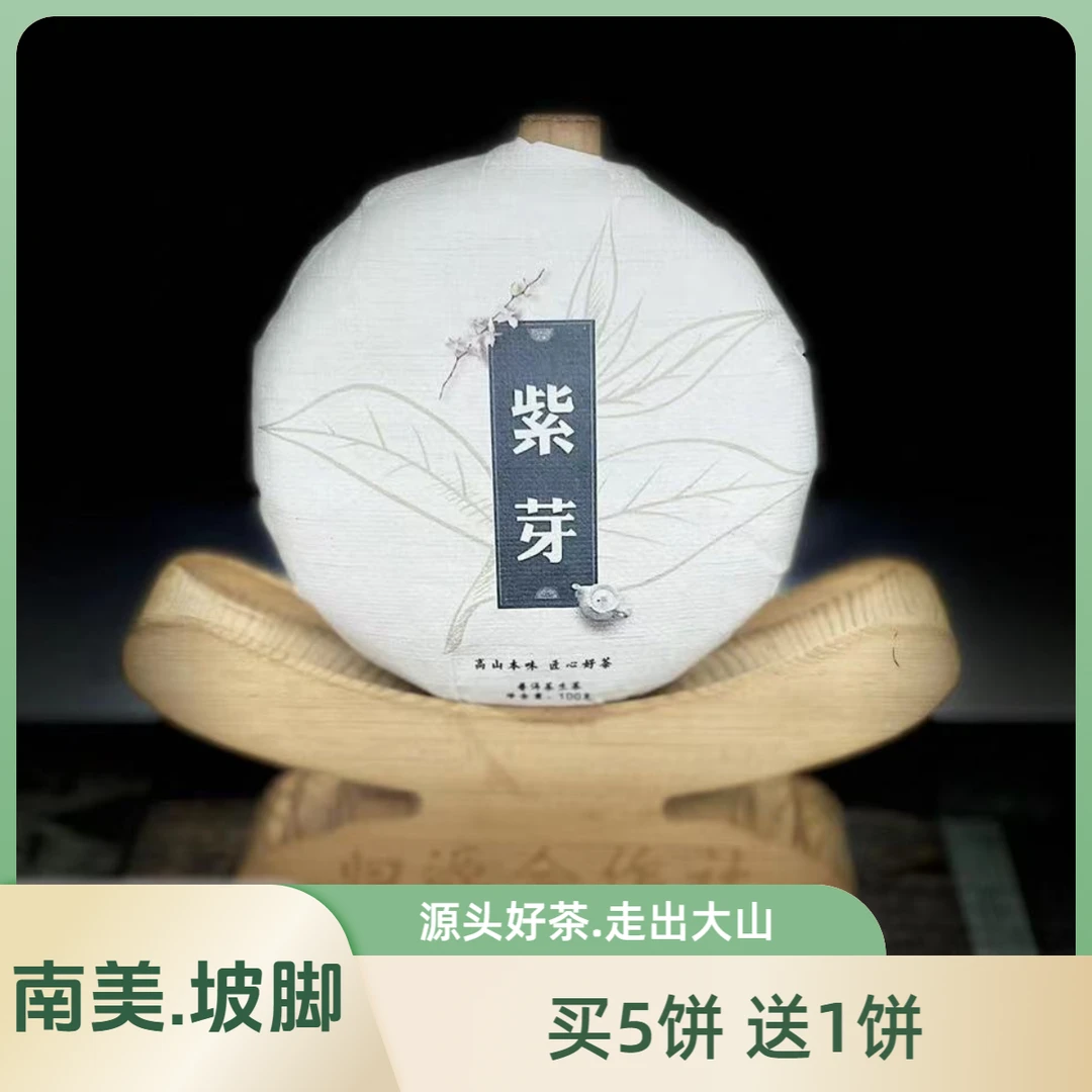 【村长】109何加娅2023年南美坡脚紫芽古树100g饼#9-10.23【1提+1饼】