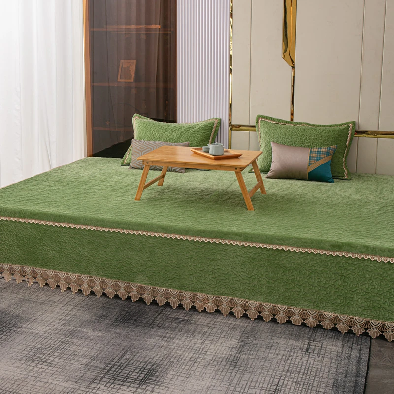 牛奶绒榻榻米床盖专用加厚加绒大炕盖炕单防滑夹棉炕罩炕套炕垫子