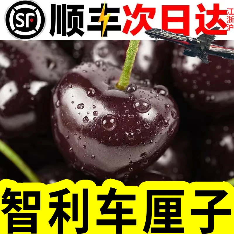 顺丰【脆甜】智利进口车厘子新鲜大樱桃桑提娜坏果包赔整箱发货