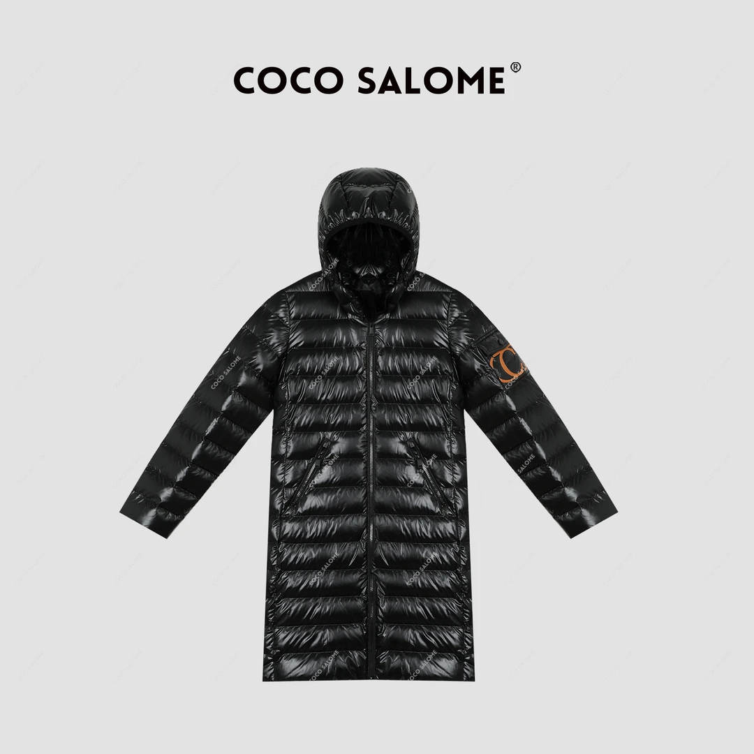 韩彬彬⑥【门口长款】冬季轻薄修身长款韩系穿搭保暖羽绒服Y002