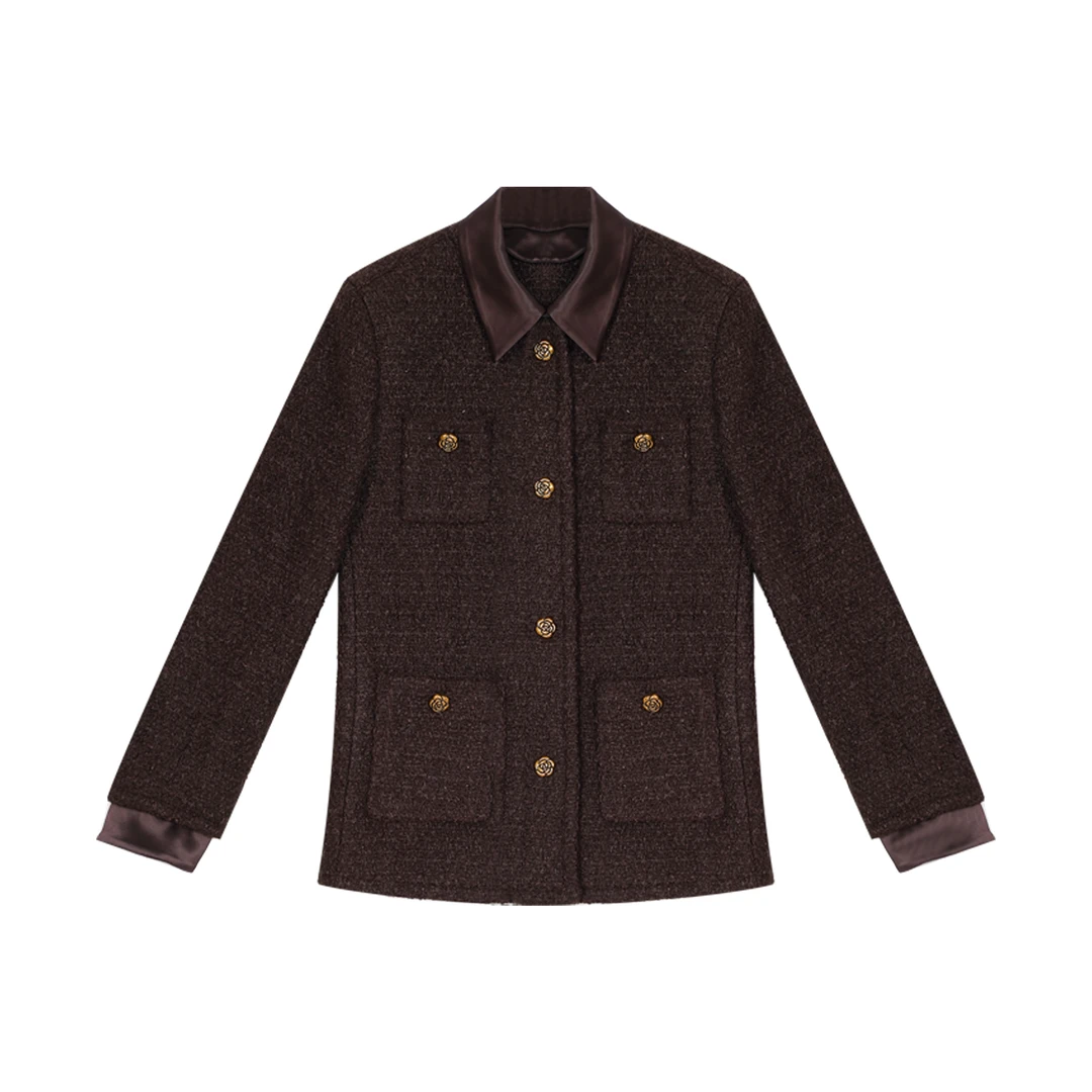 COCO SALOME⑥【莫斯科】进口澳毛小香风气质轻奢过年战衣外套2011