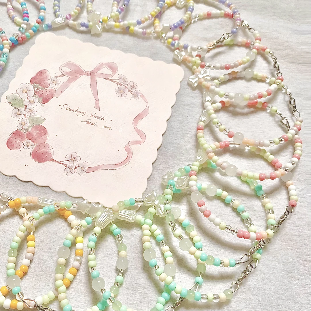 【鲸鱼拆】许愿+对对碰+卡片 DIY米珠手串抽抽乐