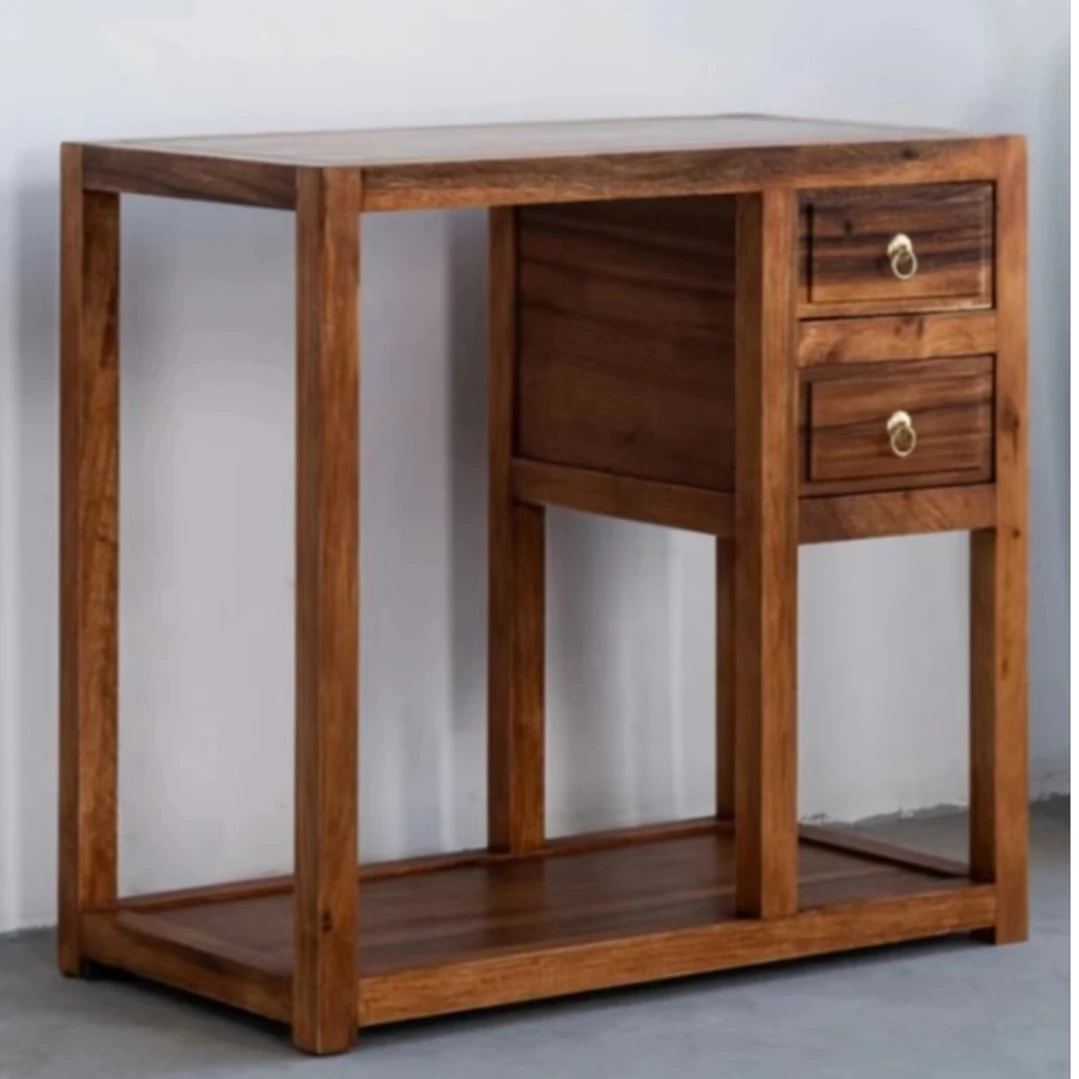 【微瑕疵】南美胡桃木全实木茶水柜餐边柜茶叶柜床头柜置物