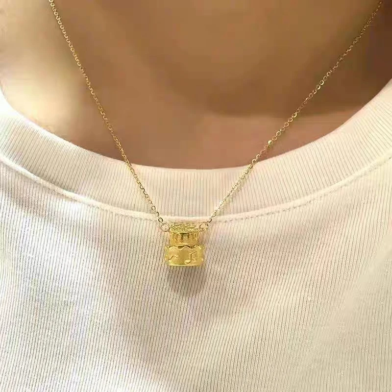 5G足金999生日蛋糕套链