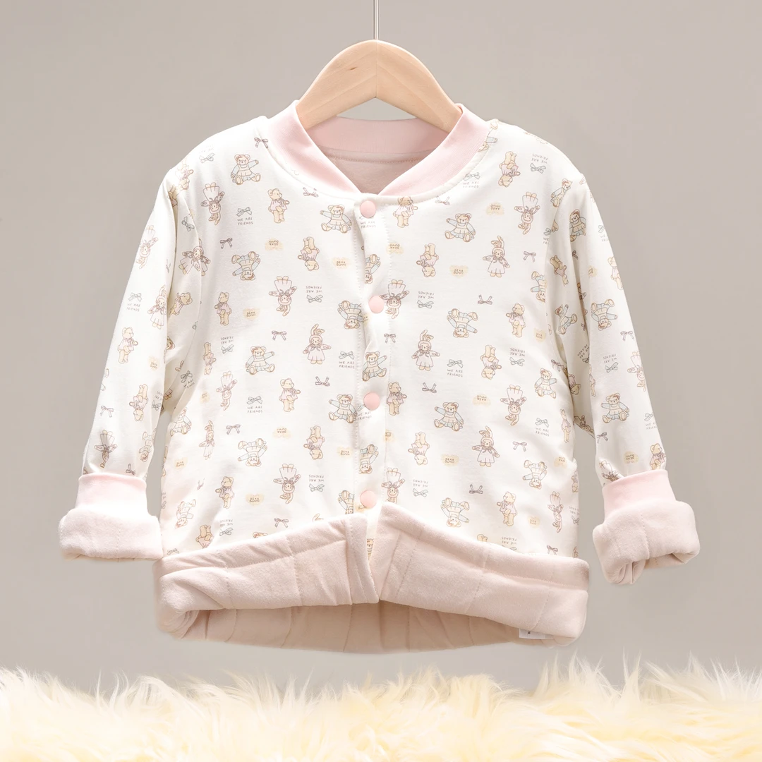 新品 7121 莫棉棉衣小棉袄儿童女童男童宝宝加厚保暖秋冬冬款