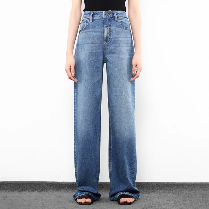 【大小姐】土耳其系列AC复古直筒时尚显瘦休闲牛仔裤LS30422304