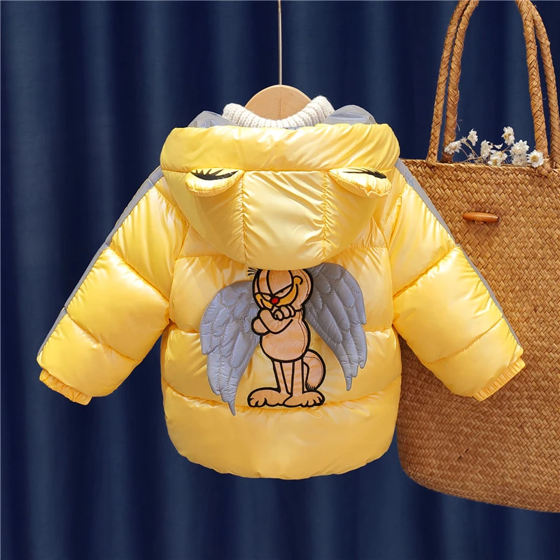 男童棉衣2024新款潮儿童冬装洋气夹棉服宝宝加厚外套小男孩棉袄