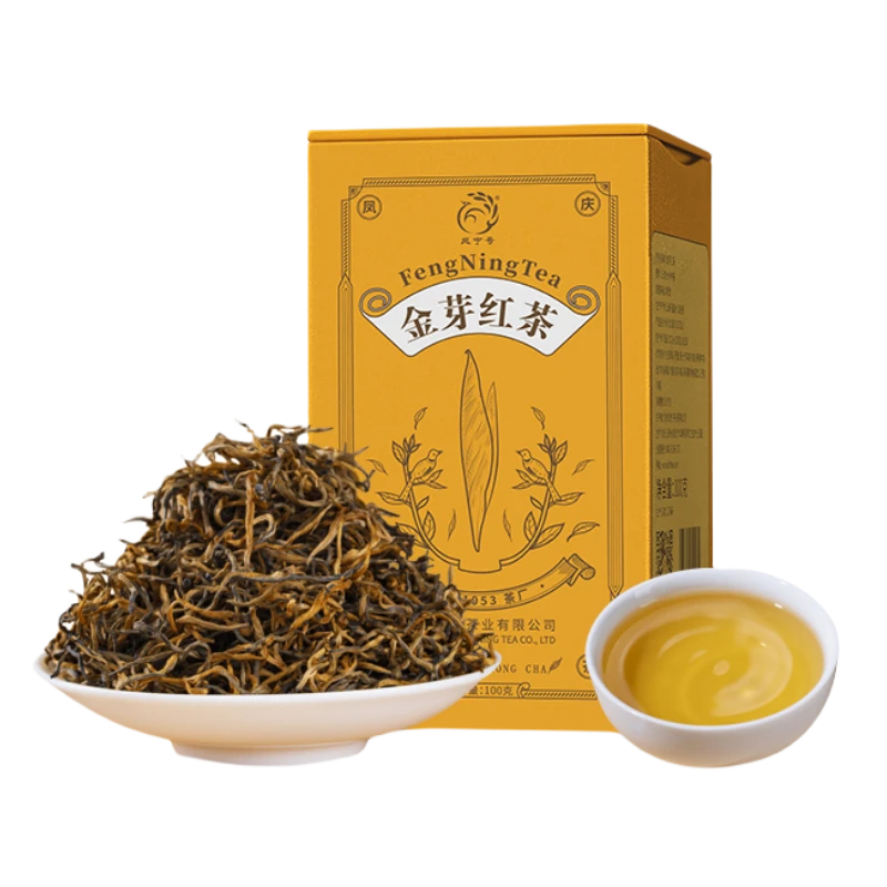 【凤宁号】云南凤庆金芽红茶滇红茶100g/罐