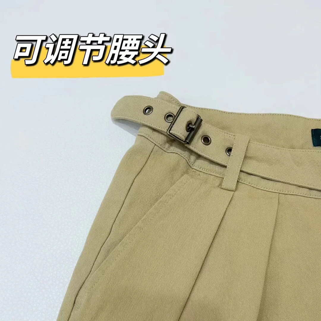 云朵定制 纯色捏褶A字短裤HK92