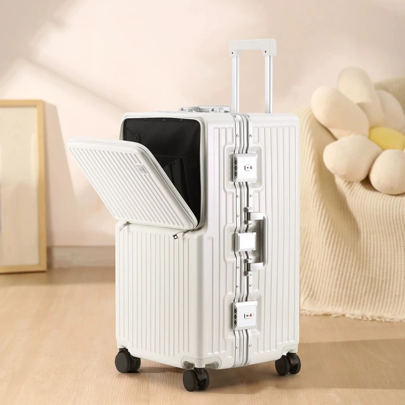 德国品牌超大容量行李箱女32寸前开口拉杆箱男26多功能旅行密码箱
