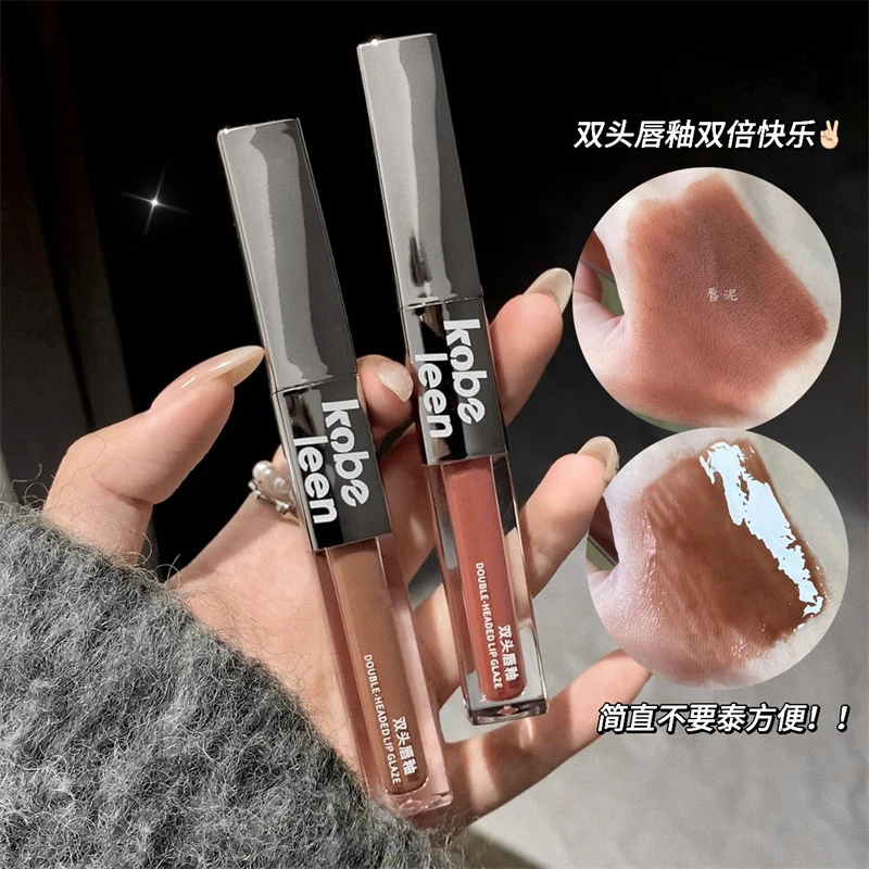 【买1送1】kobeleen双头唇釉镜面水光显色雾面显白哑光素颜口红泥
