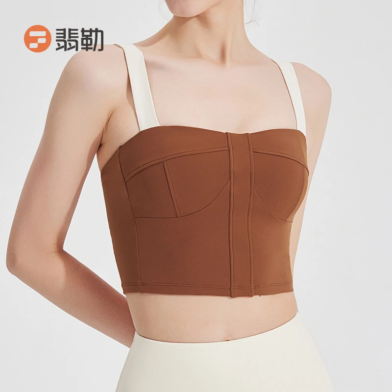 Fieder/翡勒瑜伽夏季美背运动健身训练透气大胸速干薄款意念背心