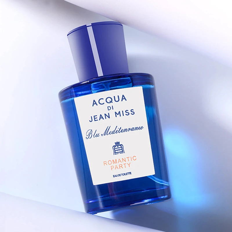 新款蓝色地中海女士香水桃金娘柠檬清新持久留香中性男士学生香水