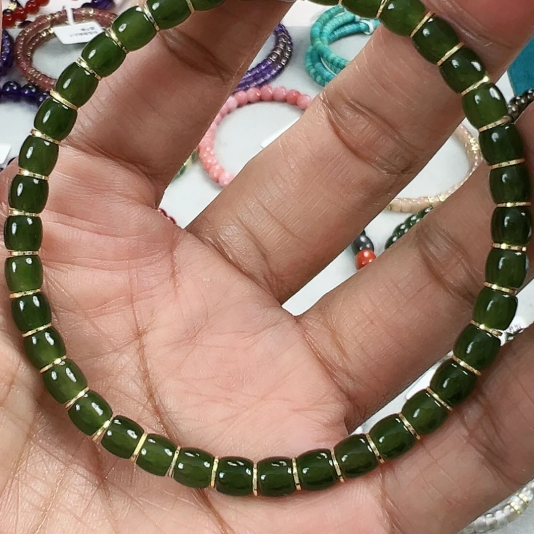 【闪购商品】和田玉（碧玉）手链未镶嵌