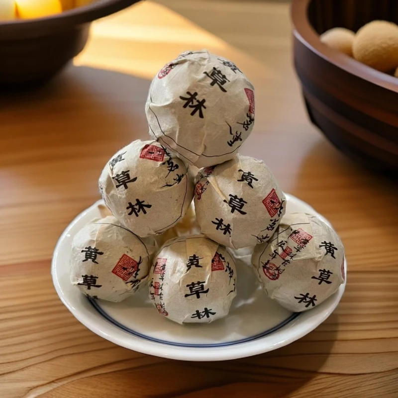 【味茗堂茶厂】2024年黄草林古树生茶龙珠 7克·10颗