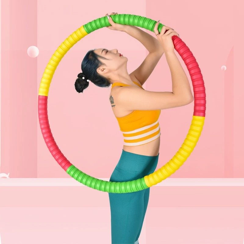 呼啦圈腰部健身时尚运动锻炼不伤腰加厚泡棉镀锌管成人呼啦圈塑形