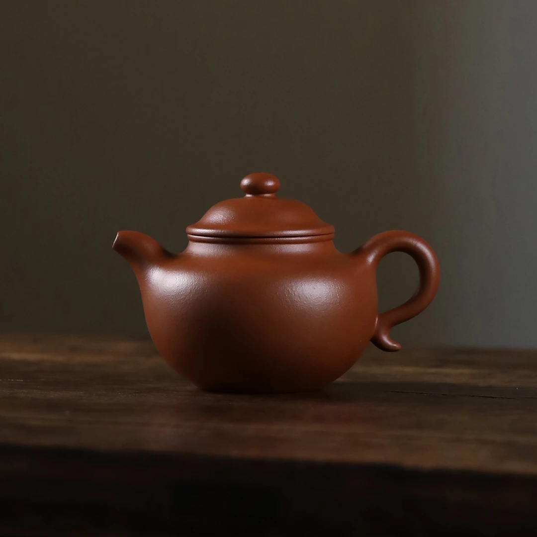 《近古易造》传统半手工入门佳作，赵庄生砂朱泥，大亨莲子壶190cc