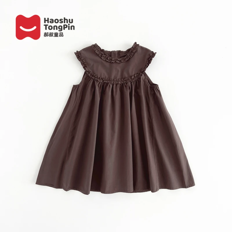 郝叔童品【现货】HL42138女童棉布连衣裙2024夏季新款宝宝洋气裙子
