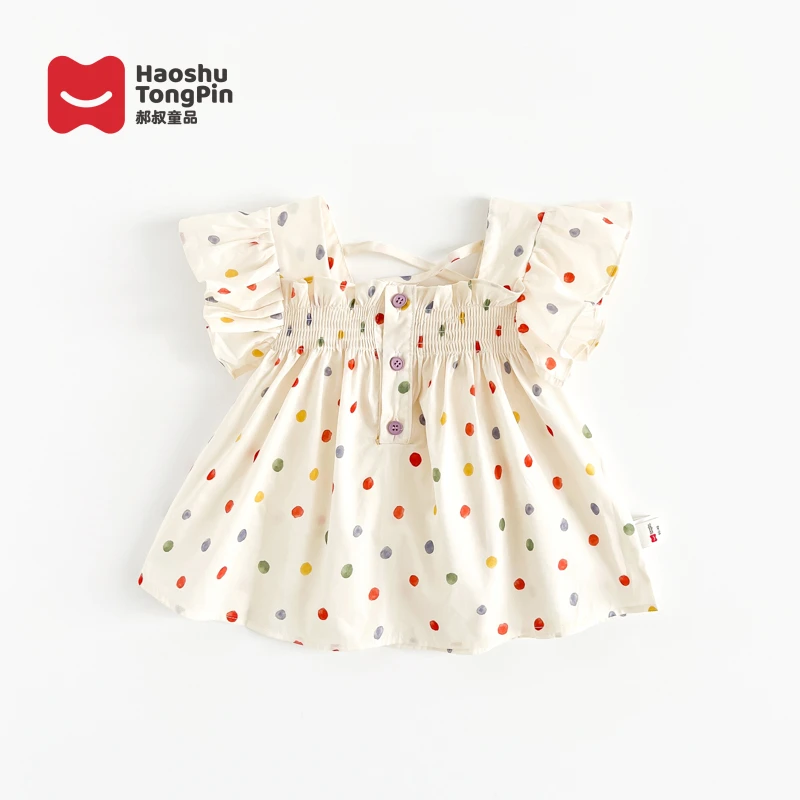 郝叔童品HR4263女童娃娃衫2024夏装新款儿童夏天甜美可爱童装