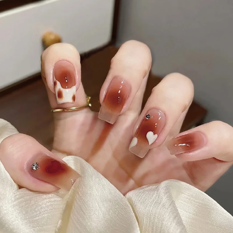 【ES1013】半固化凝胶uv半烤美甲贴指甲贴片照灯变硬穿戴甲穿戴式