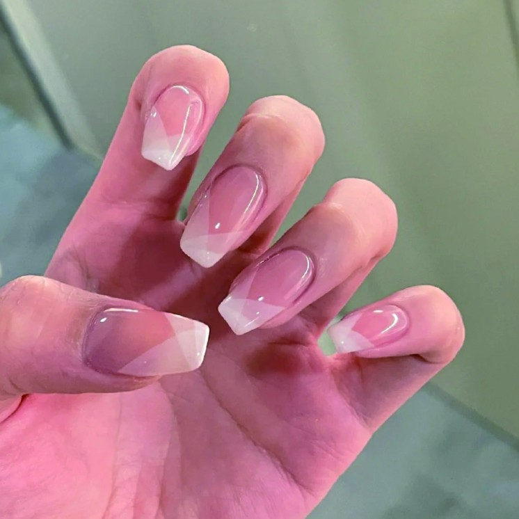 【ES691】半固化凝胶uv半烤美甲贴指甲贴片照灯变硬穿戴甲穿戴式