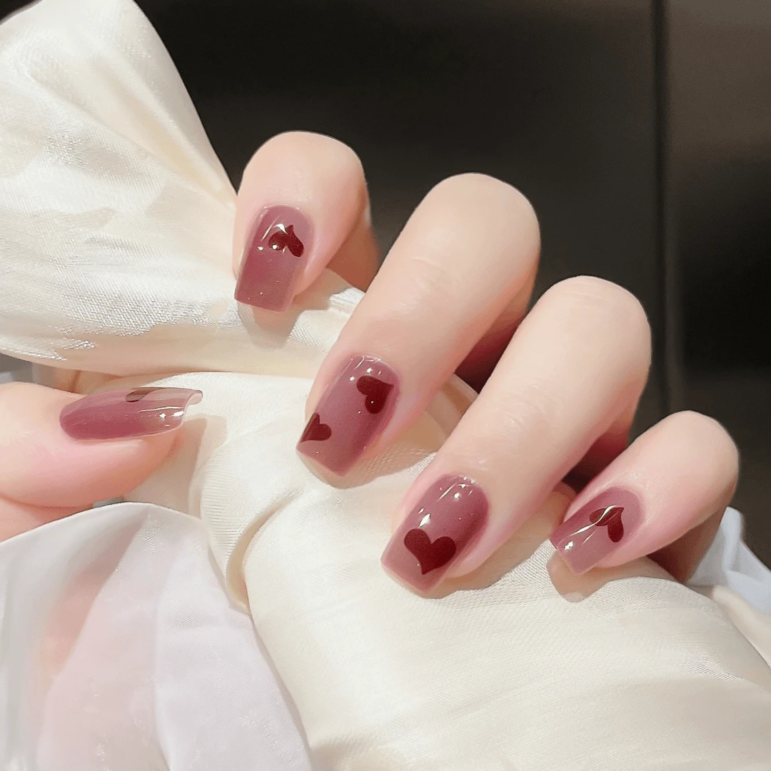 【ES429特价】20指照灯变硬的uv半固化凝胶美甲贴纸全贴半烤