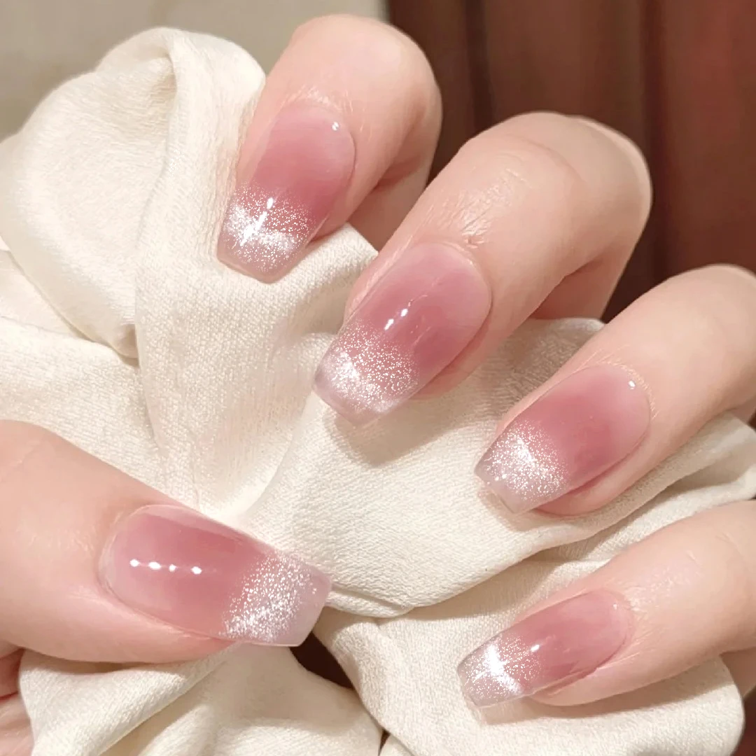 【ES859】半固化凝胶uv半烤美甲贴指甲贴片照灯变硬穿戴甲穿戴式