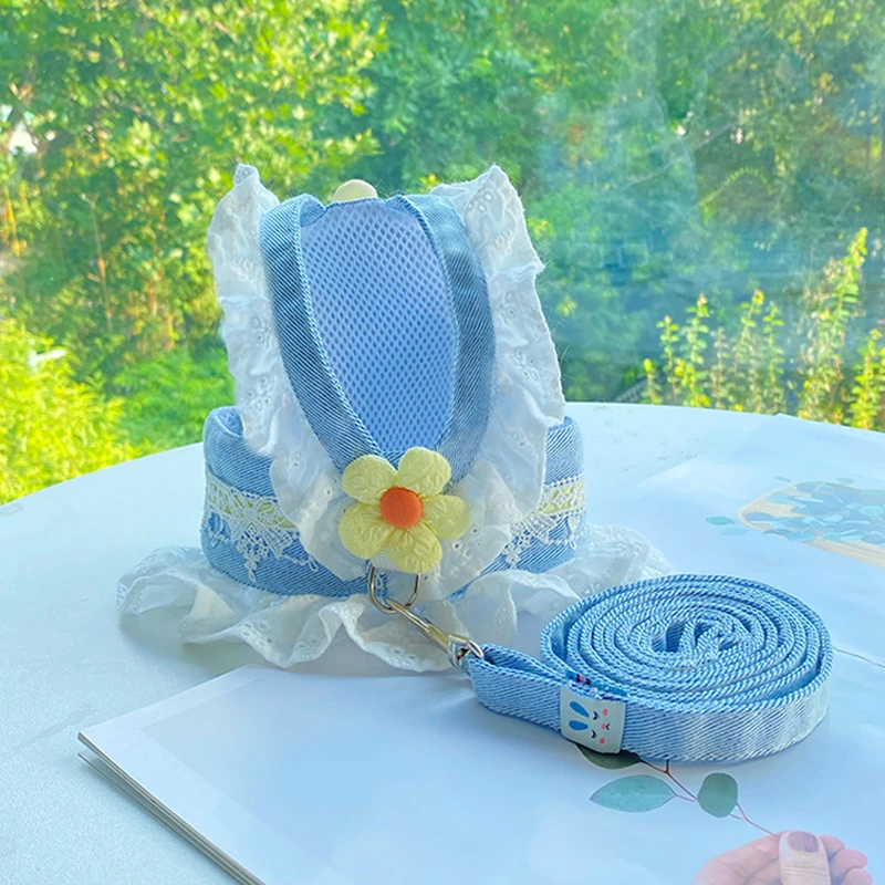 狗狗背带胸背带外出背心式宠物狗绳夏款泰迪衣服夏季牵引绳遛狗绳