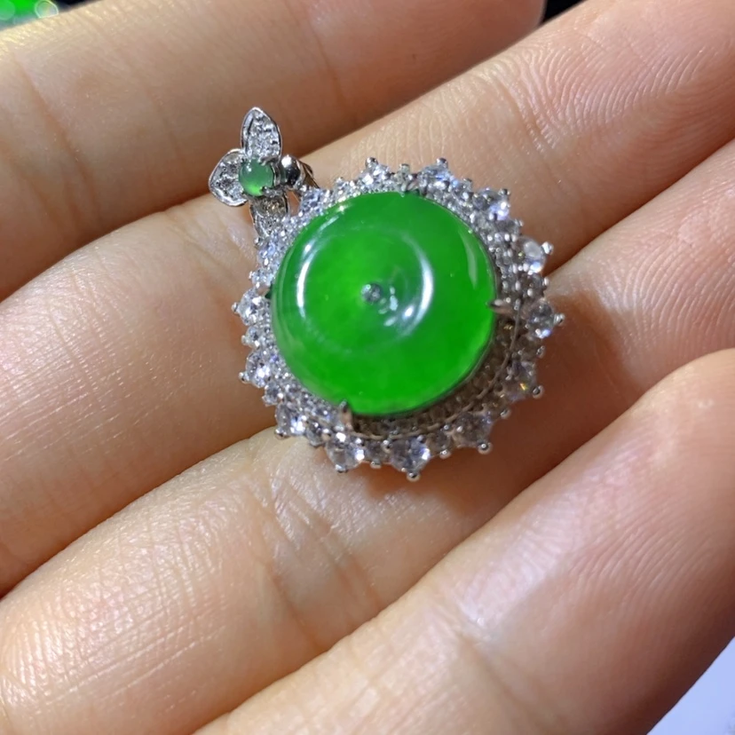 【闪购商品】翡翠挂件合金天然翡翠