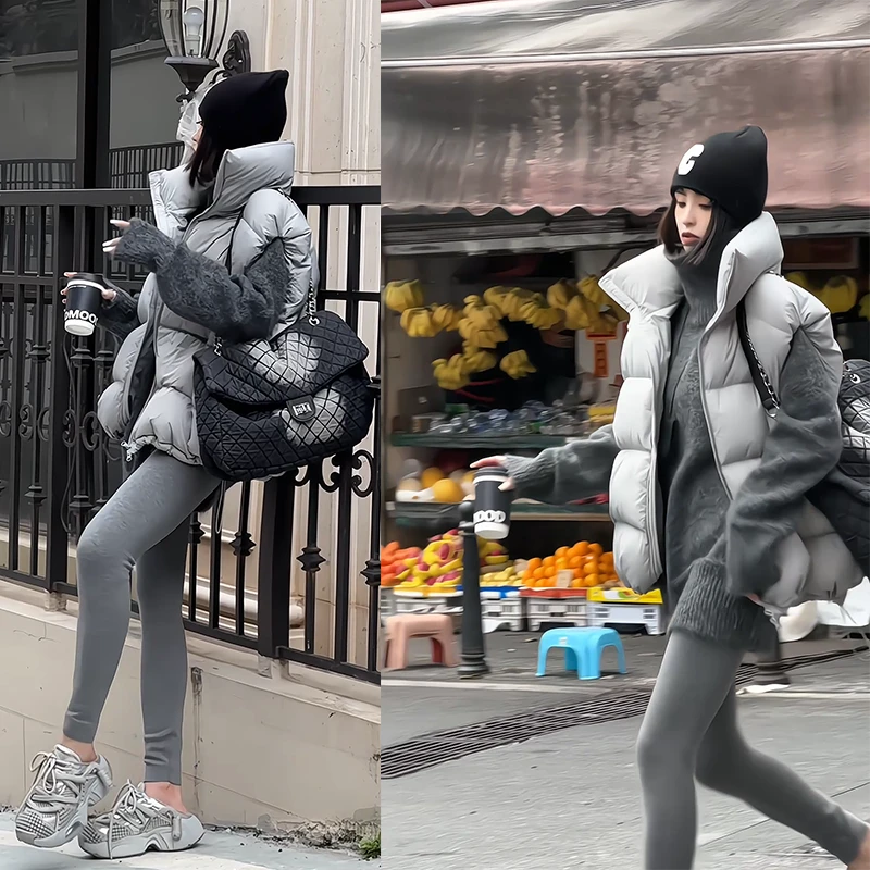 EH【慵懒暖冬】冬季韩版时尚百搭羽绒马甲纯色保暖短款马夹 W9894