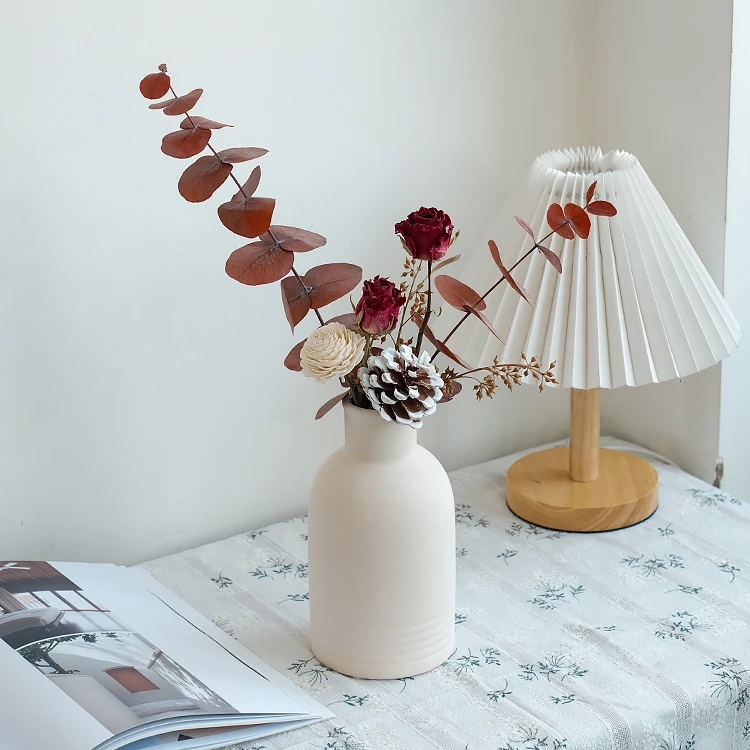 玫瑰尤加利向日葵干花花束家具装饰摆件网红真花花束摄影拍摄道具